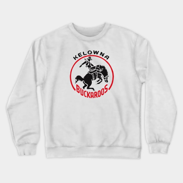 Defunct Kelowna Buckaroos Hockey Crewneck Sweatshirt by LocalZonly